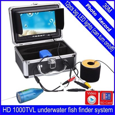7 inch LED -display onder watercamera voor vissen met opname